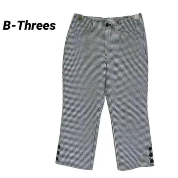 BB-Threes 비쓰리 크롭 팬츠 깅엄 체크 L
