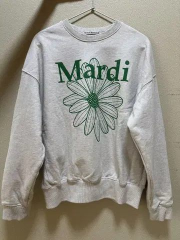 Mardi 꽃무늬 맨투맨 그레이