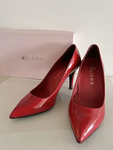 DIANA 빨간색 스틸레토 펌프스