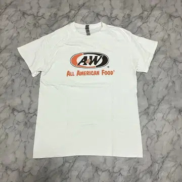 y2k 00s GILDAN x A&W logo print t-shirt