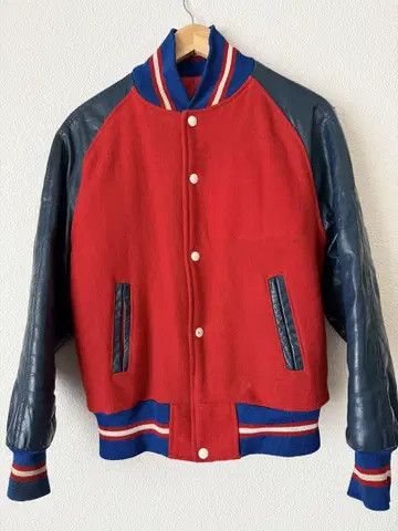 캐나다제 빈티지 70s-80s 바시티 자켓 울/가죽
