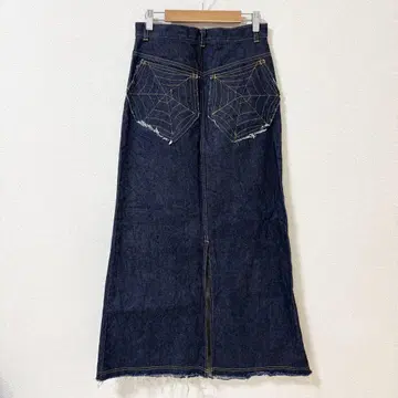 Clutch 데님 롱 스커트 스파이더 M