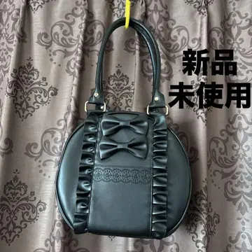 axes femme kawaii 미사용 새상품 트윈 리본 라운드 백