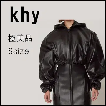 46901년 khy 카이 페이크 가죽 자켓 S 블랙
