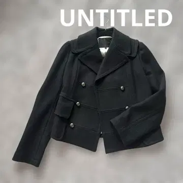 UNTITLED 울 피코트 블랙
