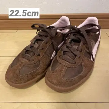 22.5 푸마 팔레르모 헤어리 GS 스웨이드 스니커즈 브라운