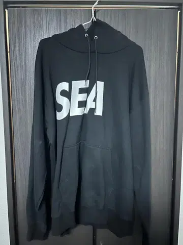 WIND AND SEA 블랙 XL 후드티
