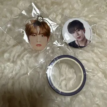 INI 허풍범 아크릴 키링 미니 캔뱃지 마스킹 테이프