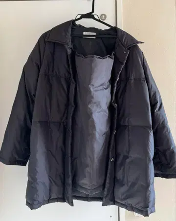 마터니티 코트 블랙 다운 자켓 와코루