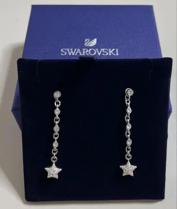 Swarovski 별 모양 참 롱 귀걸이 (디즈니 시리즈)