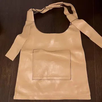 zara 베이지 합성 피혁 토트백