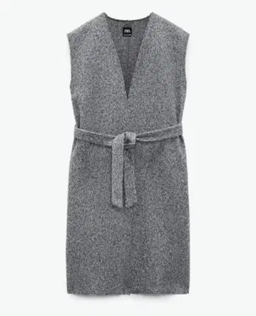 [ 미사용 새상품 ] ZARA 부클레 베스트 그레이