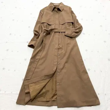 Aquascutum 스텐카라 코트 롱 코트 허리 벨트
