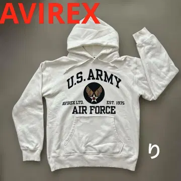 AVIREX 아비렉스 U.S. ARMY 후드티 구제 의류 남녀 사이즈 L