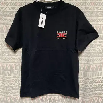 XLARGE 자수 티셔츠, 블랙, sizeM