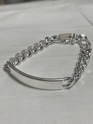 실버 925 used ID 팔찌