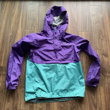 patagonia 아노락 자켓 M 보라색/스카이블루