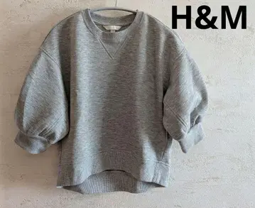 H&M 벌룬 슬리브 맨투맨 에이치앤엠