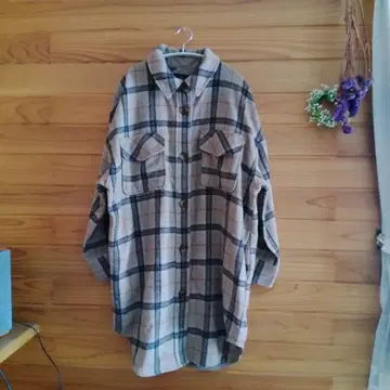 wcloset 두꺼운 원단 체크 셔츠