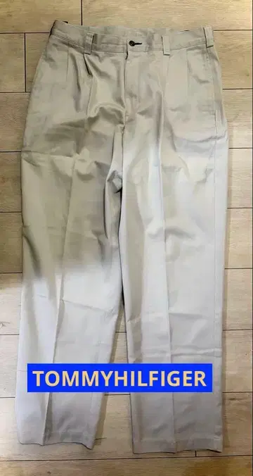 TOMMYHILFIGER 라이트 그레이 치노 팬츠 34 x 30