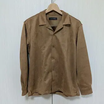 테크스브리드 페이크 스웨이드 셔츠 NANO universe 베이지