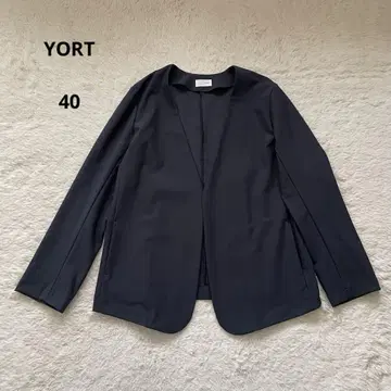야마다야 YORT 노카라 자켓 일본제 네이비 40