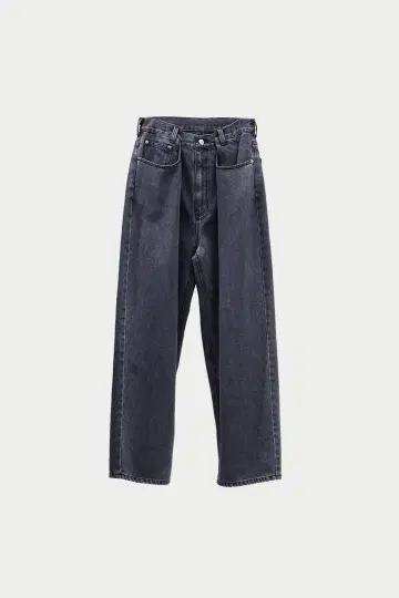 machatt 마차트 웨이스트턱 데님 블랙