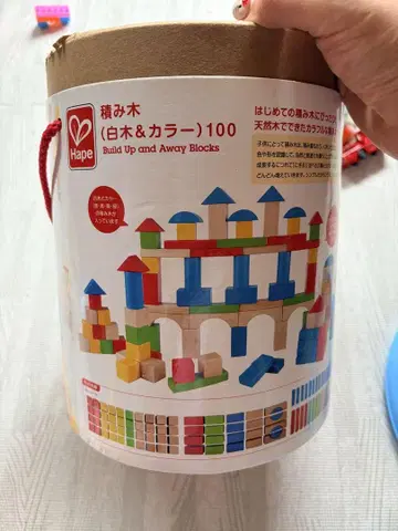HAPE 쌓기 블록 (무지 및 컬러) 100