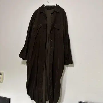 ZARA 코듀로이 셔츠 원피스 M~L