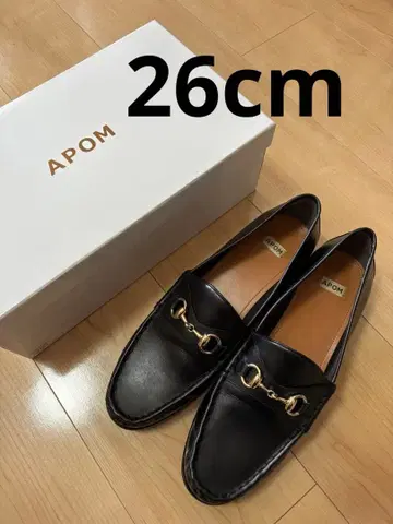 [새상품급] APOM 아포무 26cm 42 로퍼 블랙
