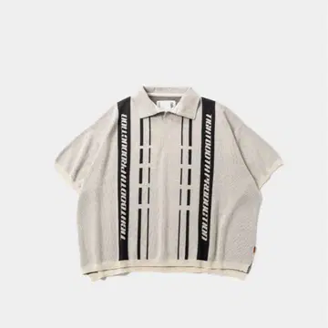 Tightbooth STRIPE KNIT OPEN POLO