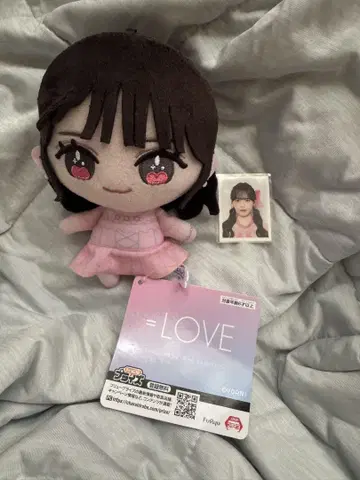 = LOVE 이코러브 타카마츠 히토미 봉제 인형 마스코트 ID 사진 세트
