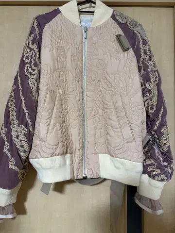 sacai 블루종 자켓 MA-1 사카이 자수 아우터