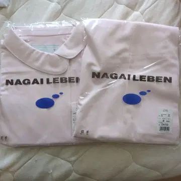 NAGAI LEBEN 핑크 간호사복 M 사이즈 상하의 세트