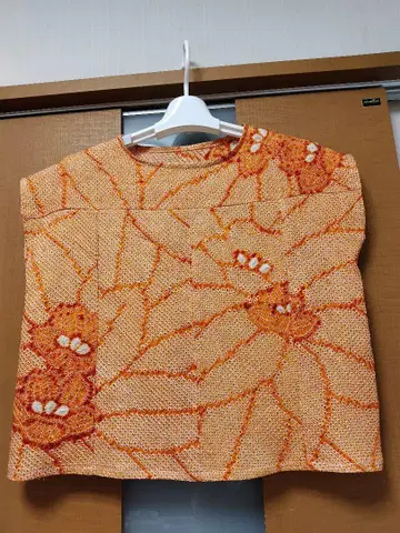 기모노 리메이크, 순수 실크, 시보리 튜닉