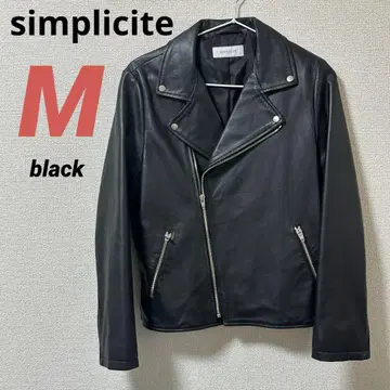 [ 새상품 ] SIMPLICITE 양가죽 라이더 자켓 램 가죽 더블 M