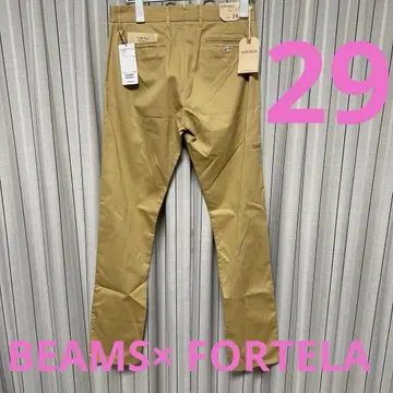 [ 미사용 새상품 ] BEAMS FORTELA  코튼 드릴 투 턱 치노
