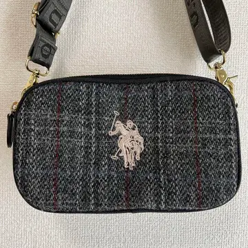 U.S.POLO ASSN. 해리스 트위드 숄더백