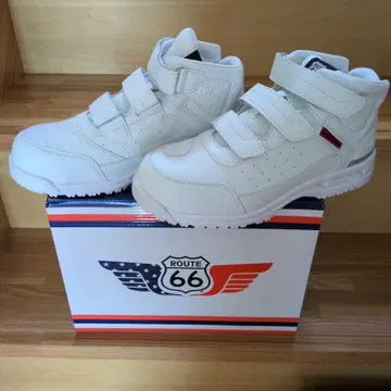 ROUTE 66 벨트 스니커즈 26.5cm 화이트