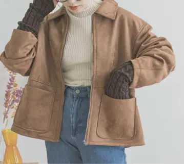 [ ITEMS URBAN RESEARCH ] 페이크 스웨이드 자켓