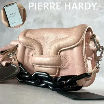 새상품급 PIERRE HARDY 마이크로 알파빌 백 체인 핑크
