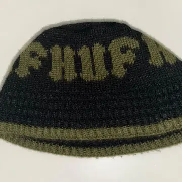 HUF 니트 모자 블랙/올리브