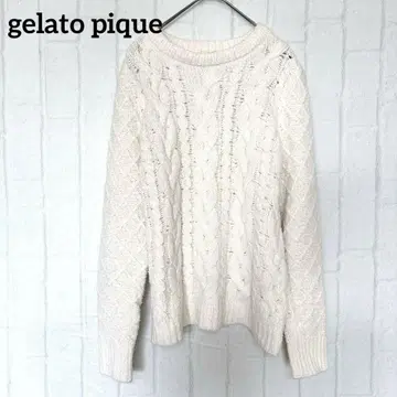 젤라또피케 gelato pique 아이보리 케이블 니트 F