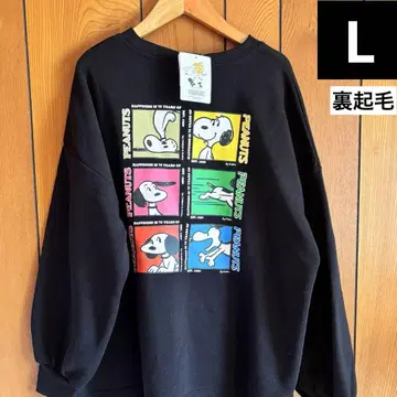 피너츠 스누피 스퀘어 75주년 긴팔 트레이닝복 맨투맨 L