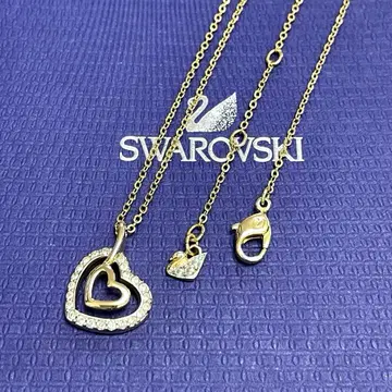 카24/SWAROVSKI/스와로브스키/목걸이/하트/골드