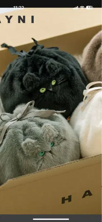 고양이 모티브 숄더백