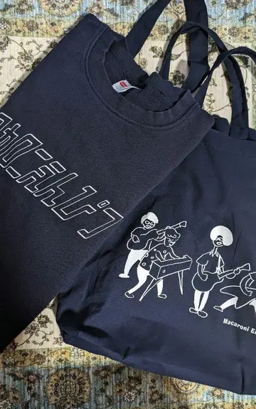 마카로니 연필 맨투맨 토트백 세트