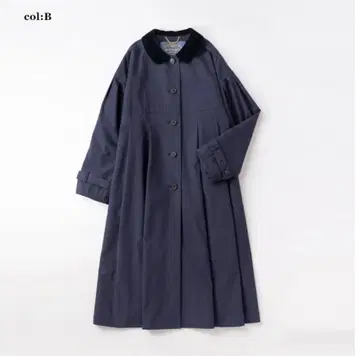 janemarple 벨벳 칼라 턱 플레어 코트 이번 시즌 신상