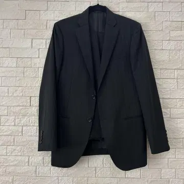 DURBAN 베이직 블랙 스트라이프 비즈니스 정장 자켓 팬츠