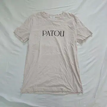 PATOU 코튼 로고 T셔츠 베이지 XS